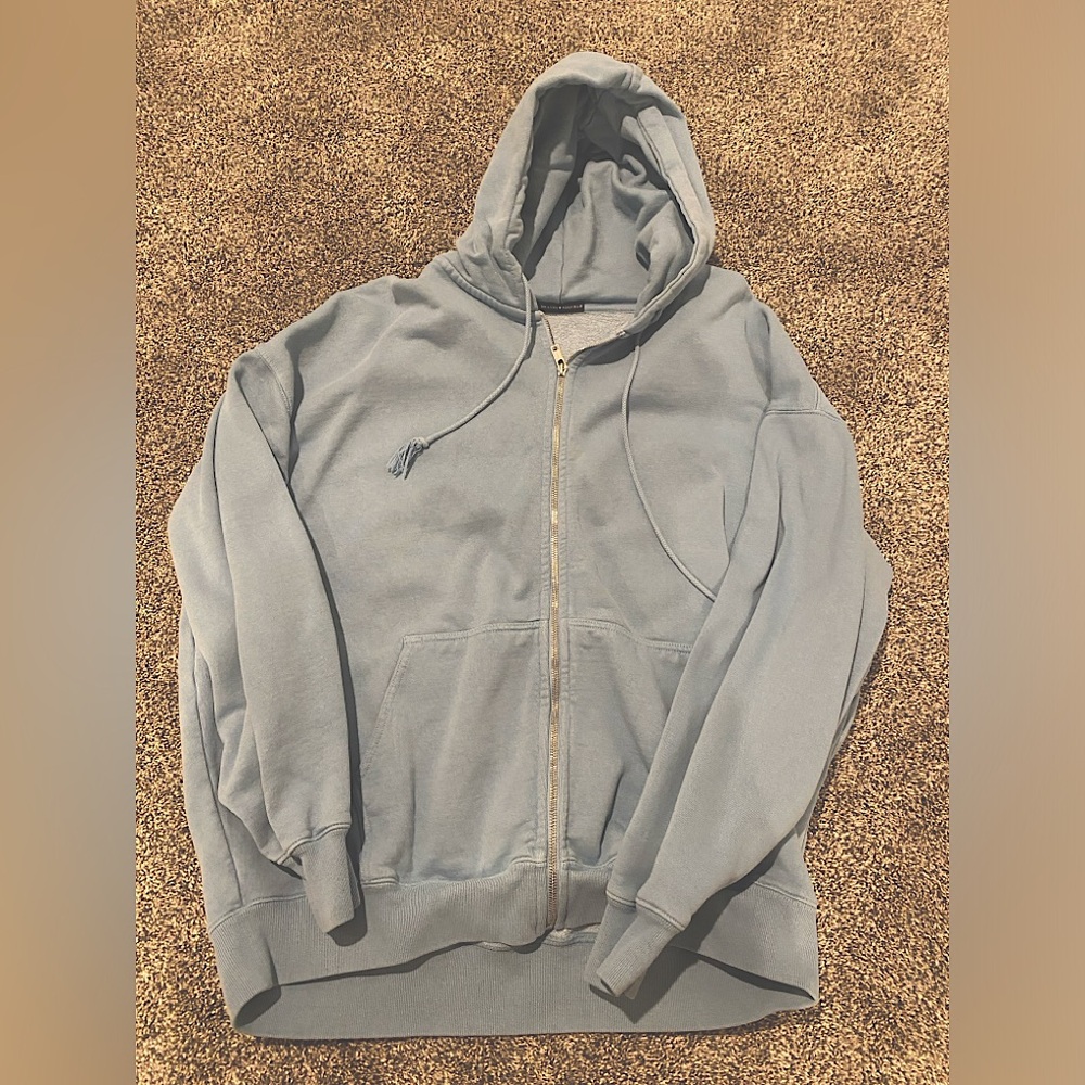 Blue Brandy Melville Zip Up Hoodie
